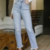 Clothing böhme | Sienna Distressed Mom Jeans Light Wash