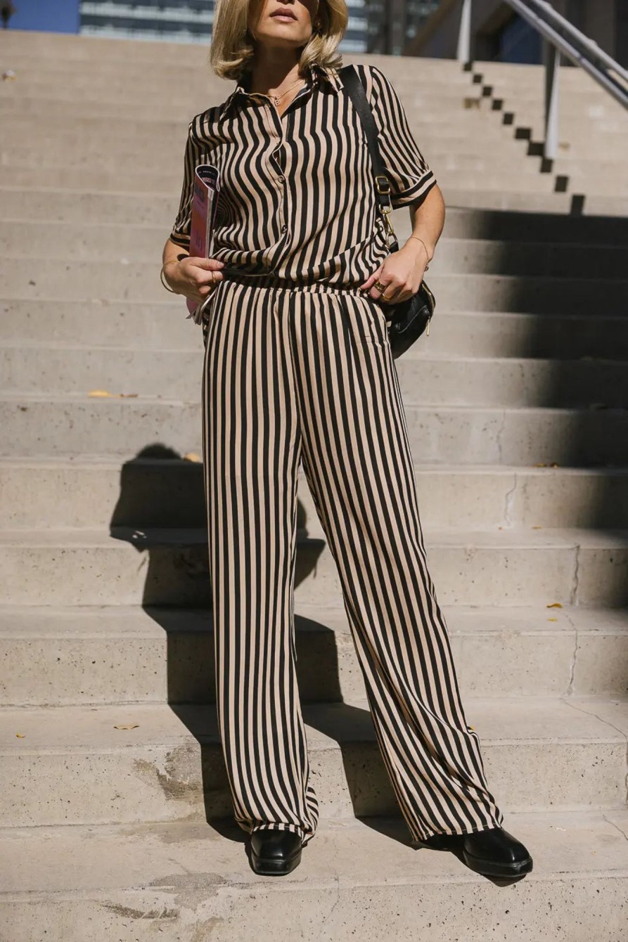 Clothing böhme | Max Striped Pants Black