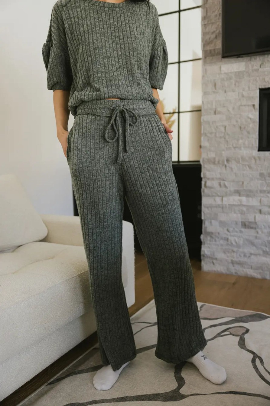 Clothing böhme | Keiko Ribbed Pants In Green