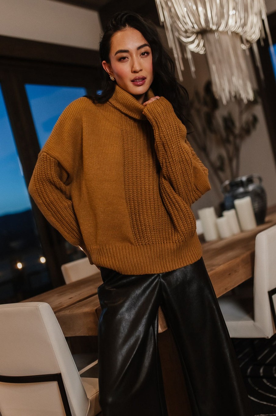 Clothing böhme | Catherine Turtleneck Sweater In Brown