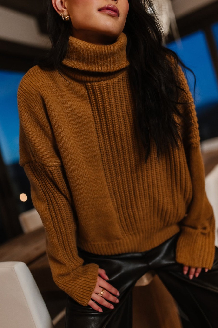 Clothing böhme | Catherine Turtleneck Sweater In Brown