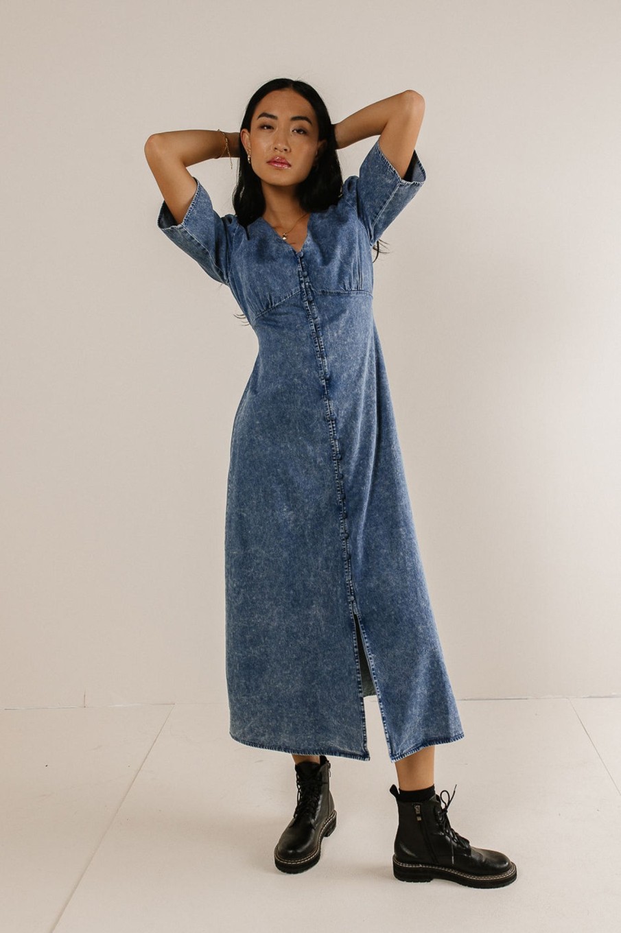 Clothing böhme | Alayna Button Up Dress Medium Wash