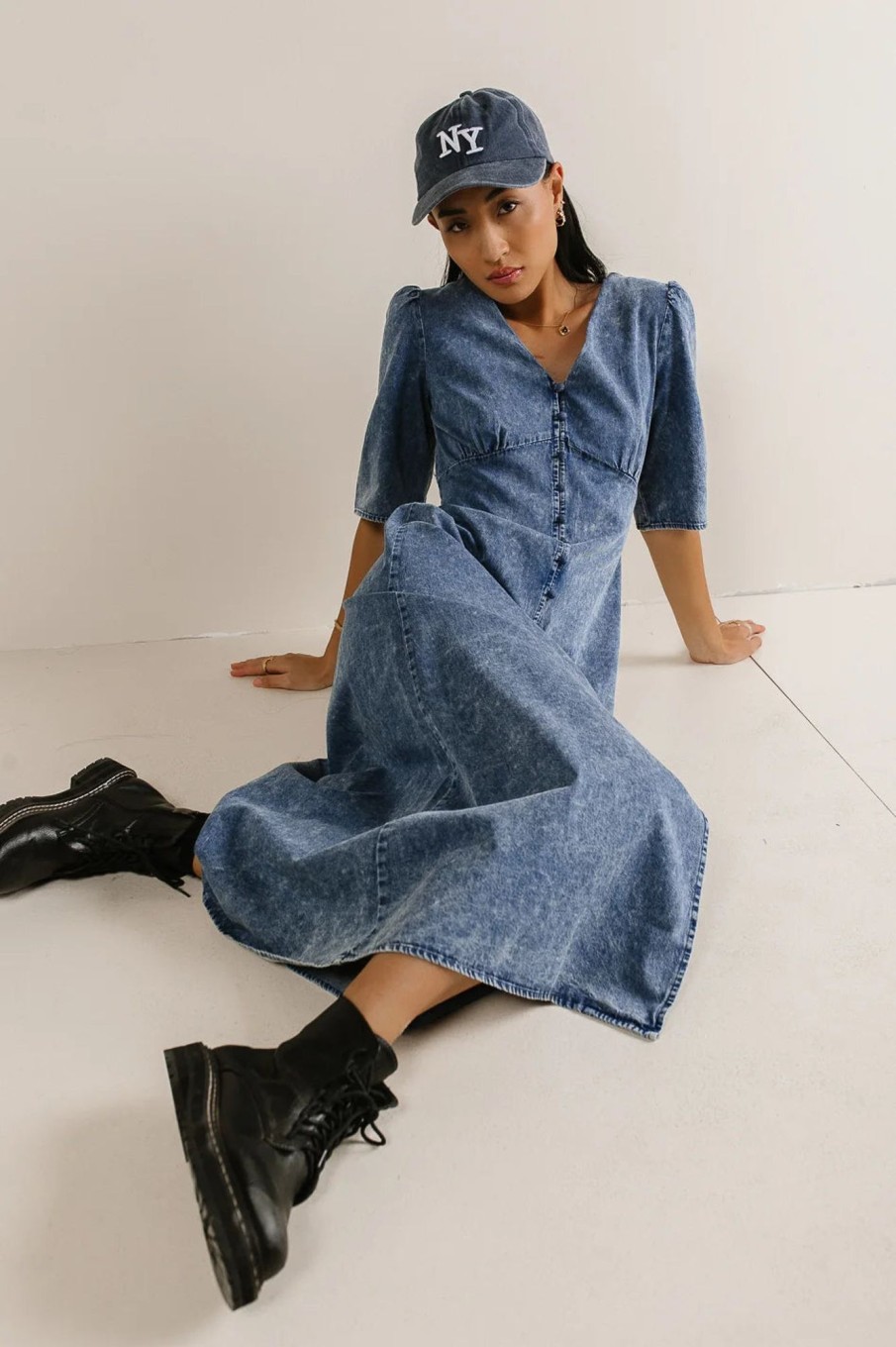 Clothing böhme | Alayna Button Up Dress Medium Wash