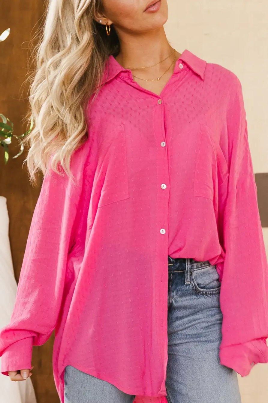 Clothing böhme | Lillian Button Up In Pink