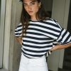 Clothing böhme | Felix Striped Top In Navy