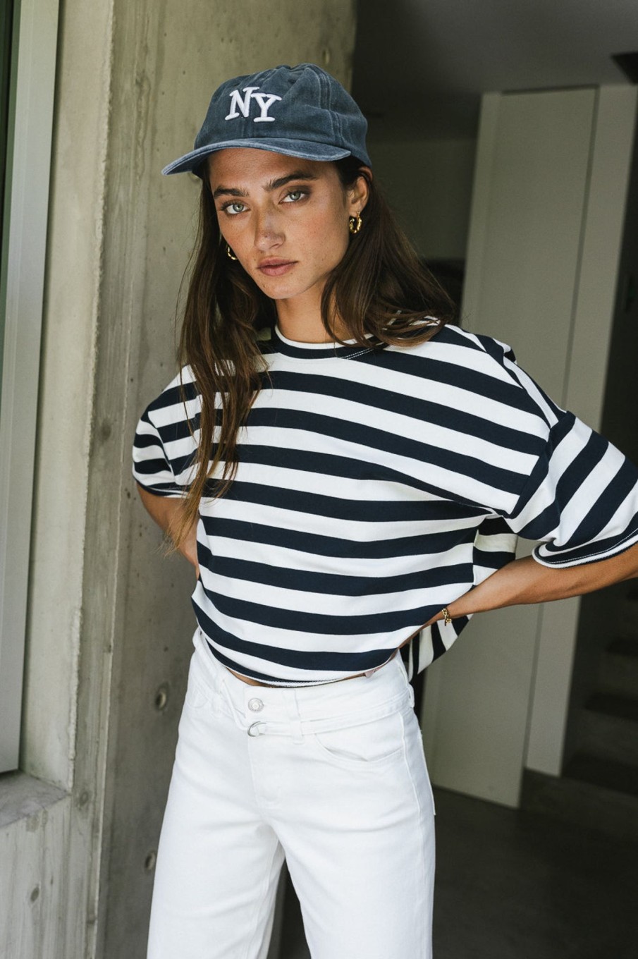 Clothing böhme | Felix Striped Top In Navy