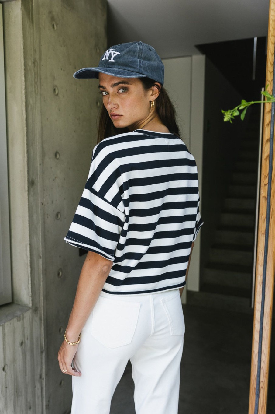 Clothing böhme | Felix Striped Top In Navy