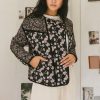 Clothing böhme | Hermione Quilted Floral Jacket Black