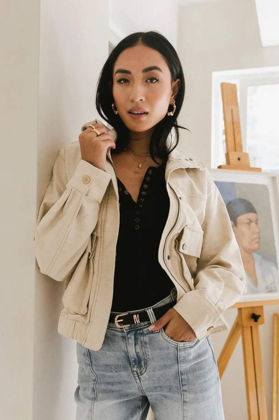 Clothing böhme | Esme Lightweight Jacket In Natural