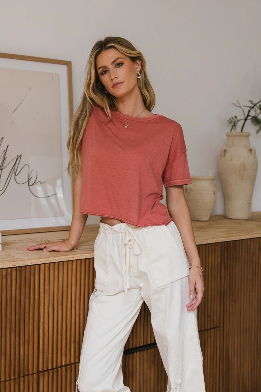 Clothing böhme | Billie Cropped T-Shirt In Rust