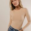 Clothing böhme | Journee Ribbed Top In Peach