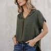 Clothing böhme | Kylar Collared Top In Green