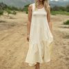 Clothing böhme | Natalie Midi Dress In Cream