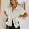 Clothing böhme | Aurelia Button Up Top In White