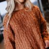 Clothing böhme | Raegan Fuzzy Sweater In Brown