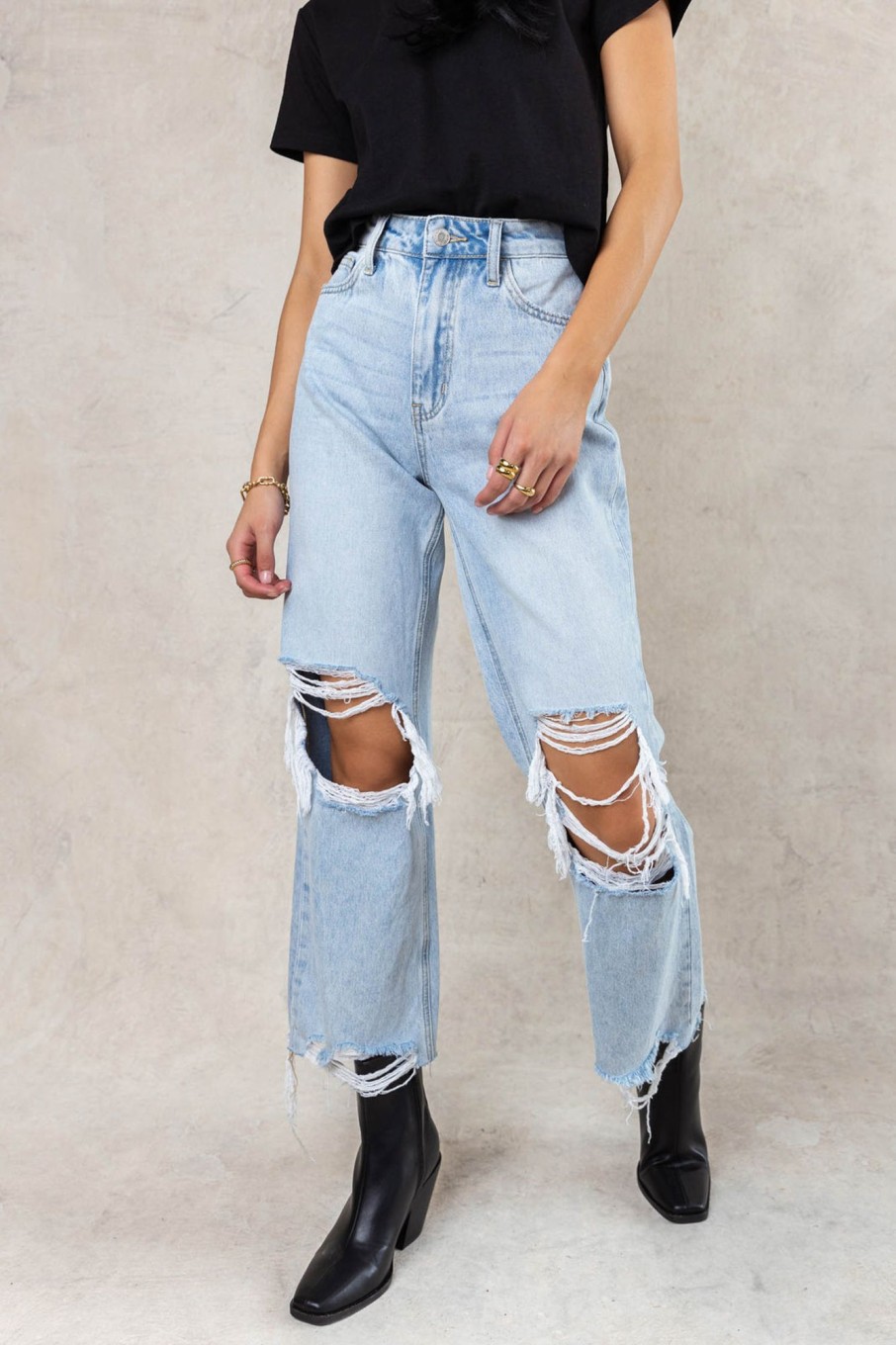 Clothing böhme | Charlie Distressed Jeans In Light Wash