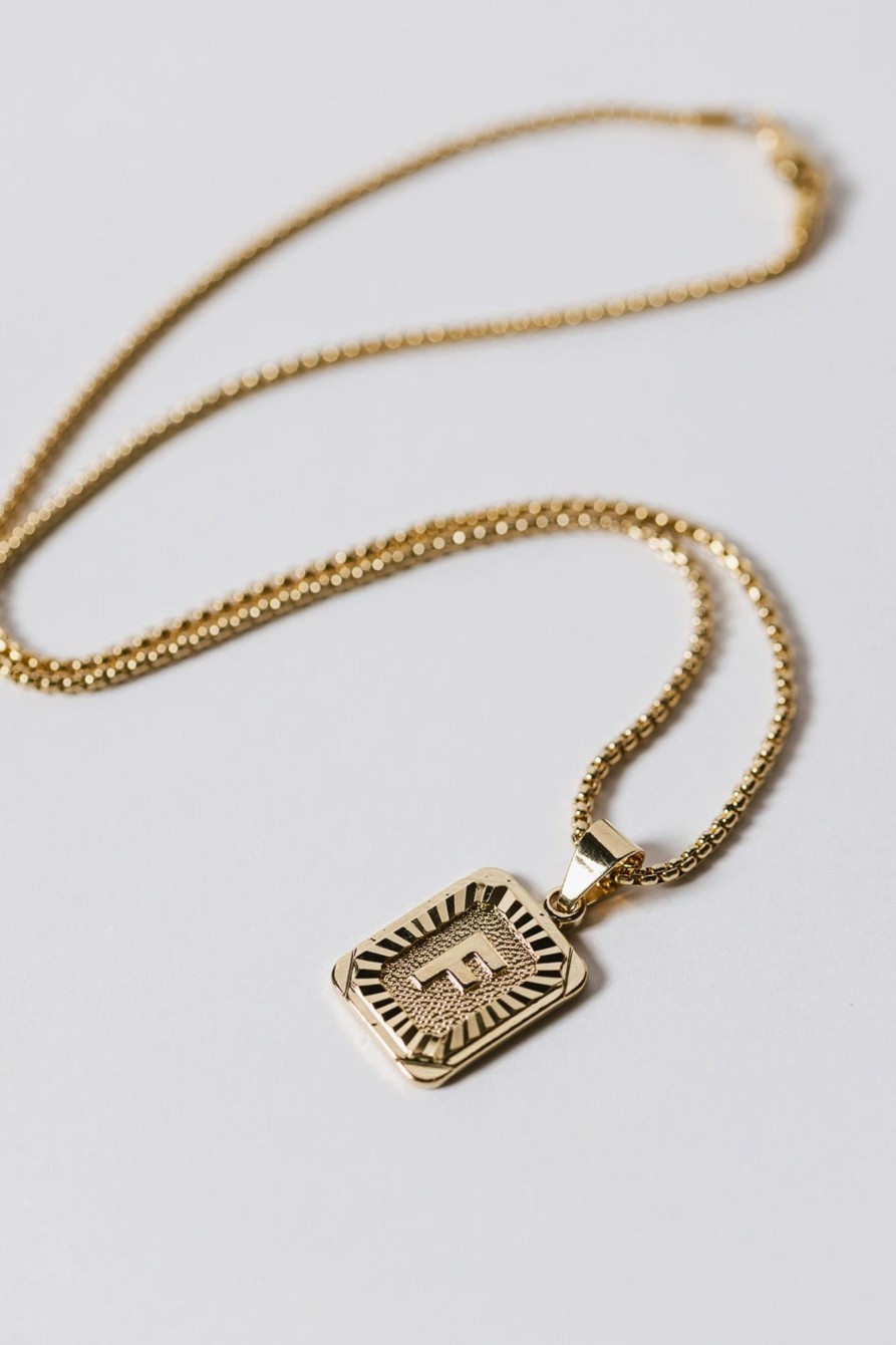 Accessories böhme | Jaxon Initial Pendant Necklace Gold