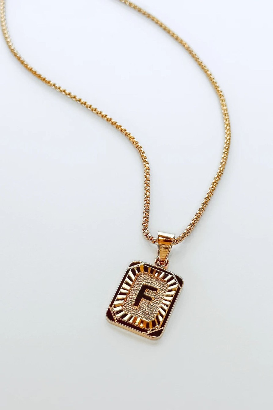 Accessories böhme | Jaxon Initial Pendant Necklace Gold