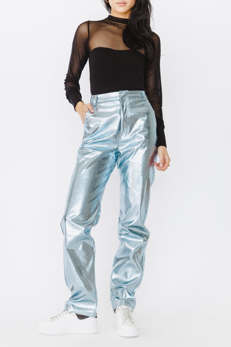 Clothing böhme | Monica Metallic Pants In Blue