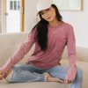 Clothing böhme | Washed Oversized Knit Top In Mauve