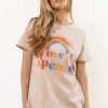 Clothing böhme | Love And Peace Graphic Tee Natural