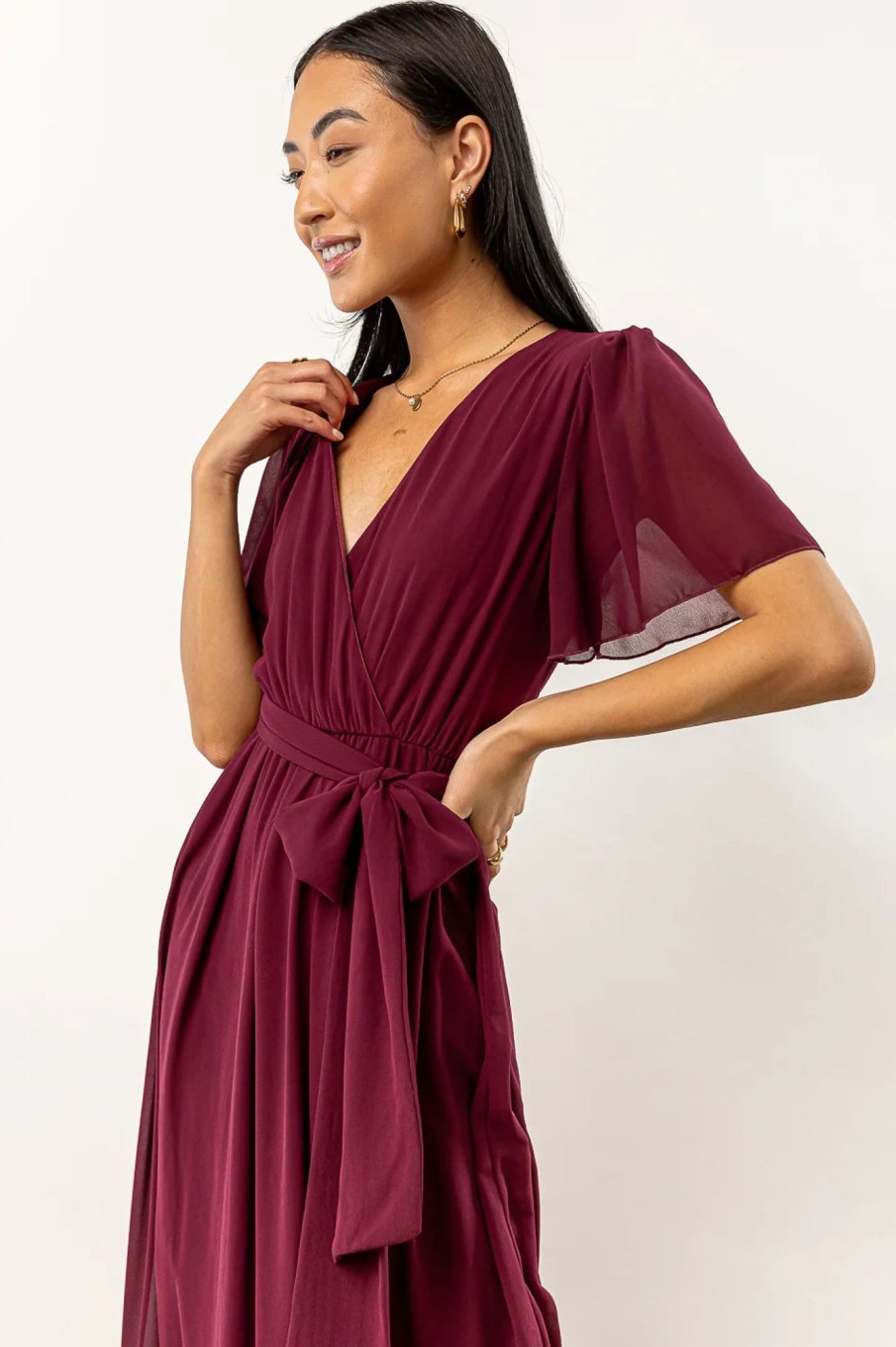 Clothing böhme | Josie Maxi Dress In Burgundy