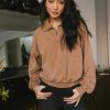 Clothing böhme | Lorena Quarter Zip In Tan