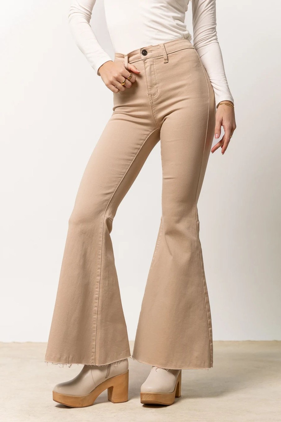 Clothing böhme | Dana Flare Denim In Tan