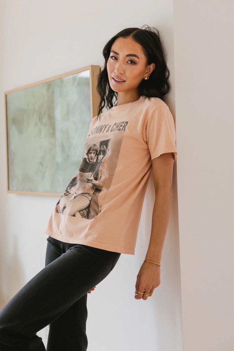 Clothing böhme | Sonny U0026 Cher Graphic Tee Peach