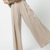 Clothing böhme | Katie Wide Leg Tencel Pants In Taupe