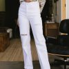 Clothing böhme | Renata Straight Leg Jeans White