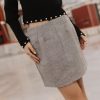 Clothing böhme | Kasey Wool Blend Skirt Grey