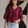 Clothing böhme | Ellison Blouse In Burgundy