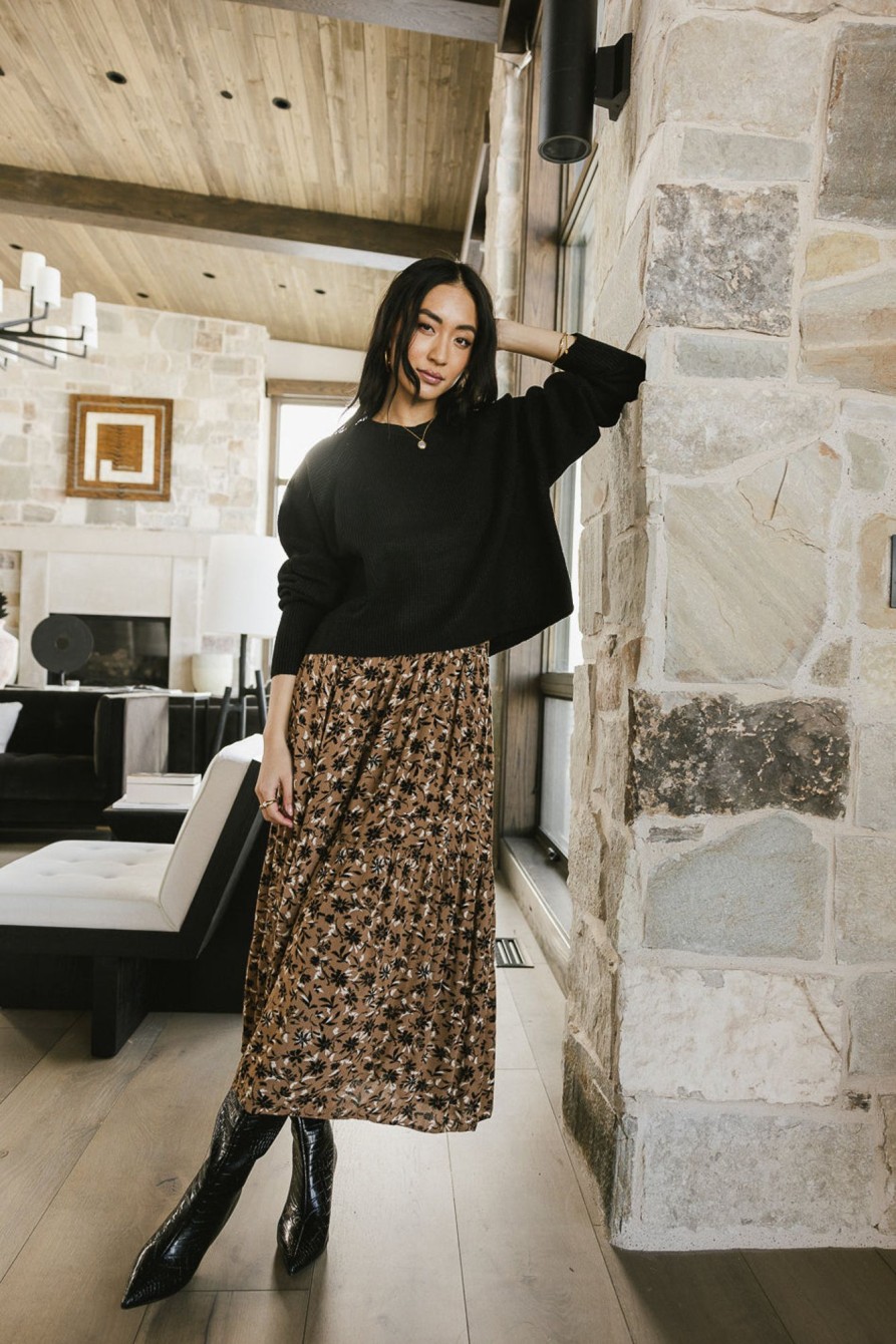 Clothing böhme | Kristina Floral Skirt In Brown