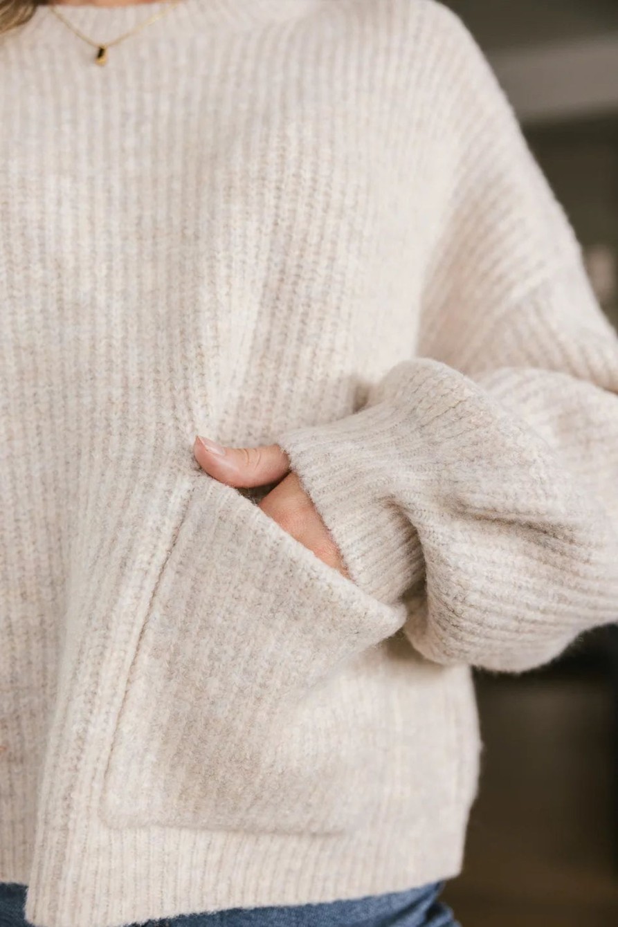 Clothing böhme | Aliyah Knit Sweater In Taupe