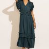 Clothing böhme | Willa Ruffle Dress In Teal