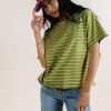 Clothing böhme | Evie Striped T-Shirt In Moss