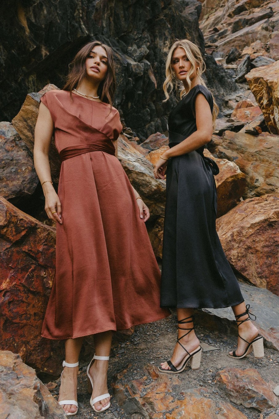 Clothing böhme | Rosalind Midi Dress In Rust