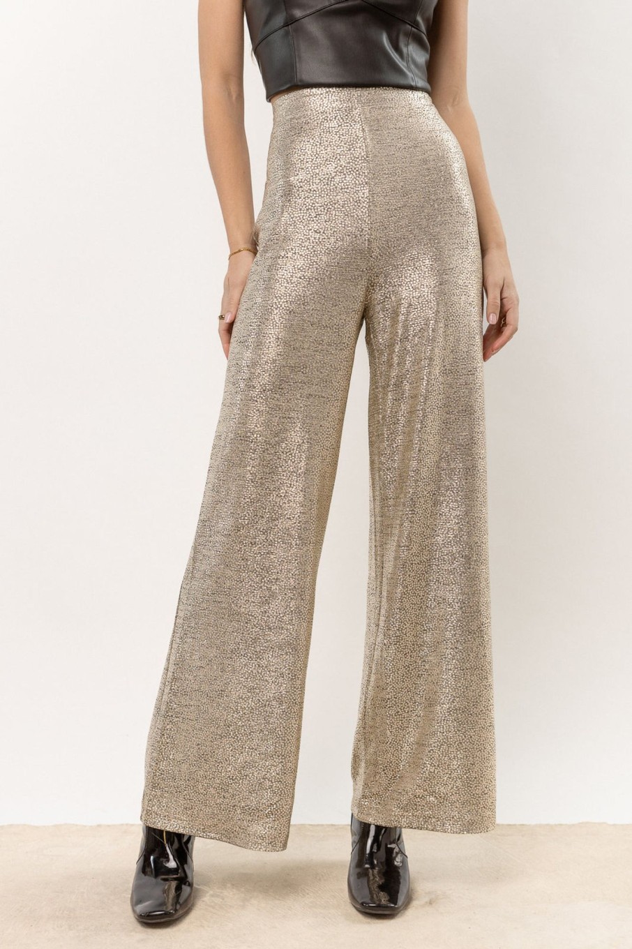 Clothing böhme | Lana Glitter Pants Champagne