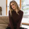 Clothing böhme | Alexa Long Sleeve Top In Wine