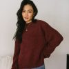 Clothing böhme | Madilyn Cozy Sweater In Wine