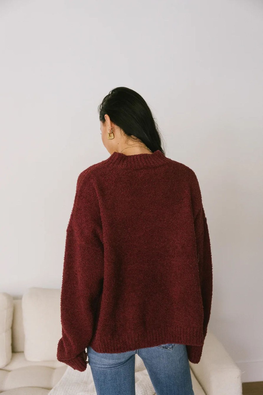 Clothing böhme | Madilyn Cozy Sweater In Wine