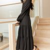 Clothing böhme | Smocked Tiered Midi Dress In Black