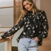 Clothing böhme | Grayson Floral Blouse Black