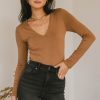 Clothing böhme | Tyler V-Neck Top In Brown