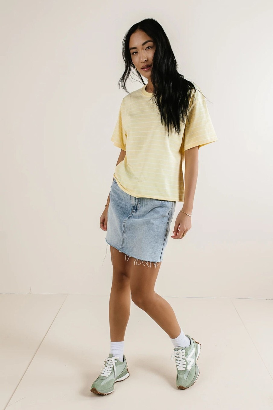 Clothing böhme | Evie Striped T-Shirt In Yellow