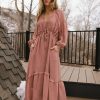 Clothing böhme | Jayla Midi Dress Rose