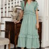 Clothing böhme | Willa Ruffle Dress In Seafoam