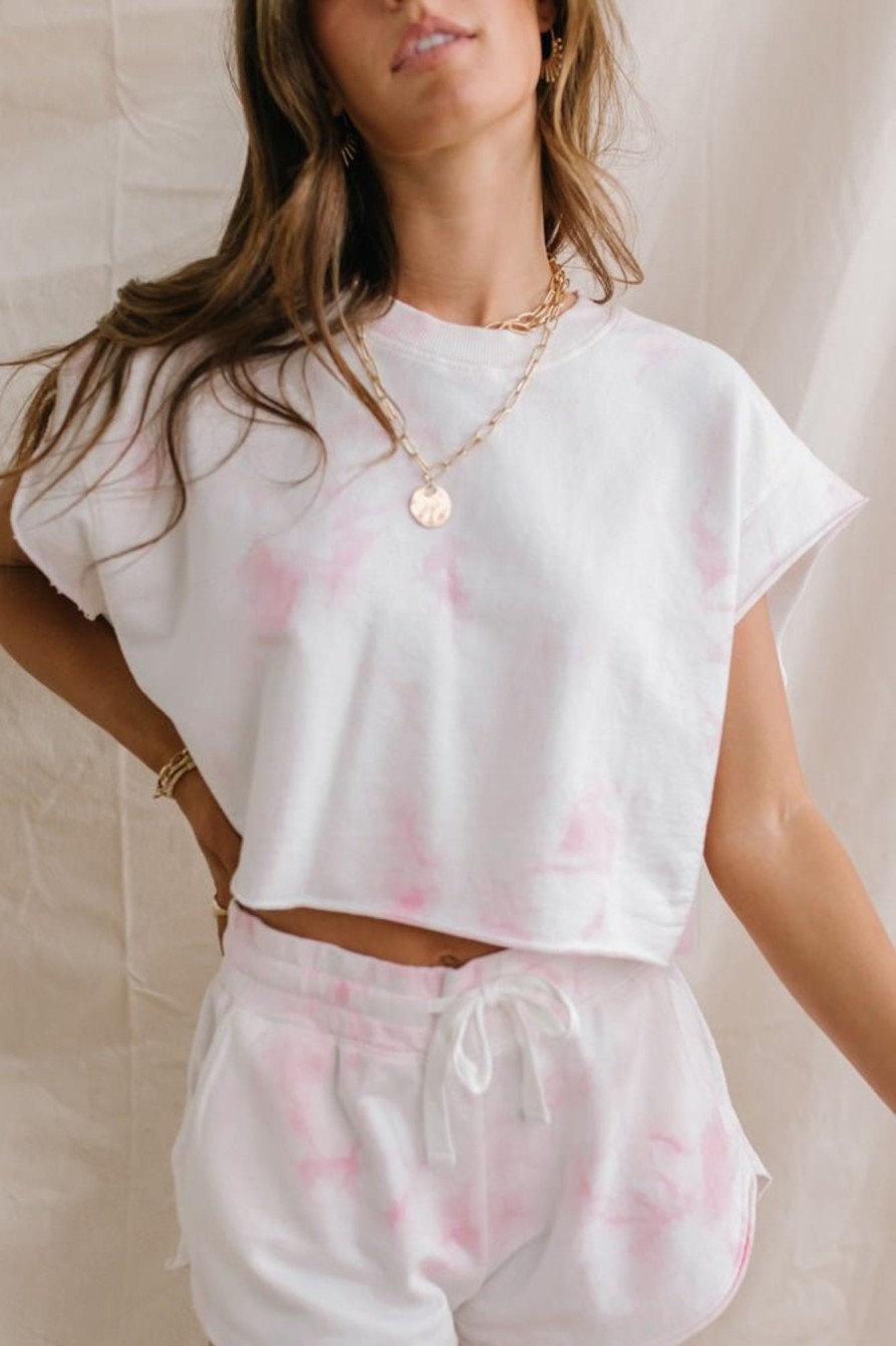 Clothing böhme | Myrah Tie Dye Top Pink