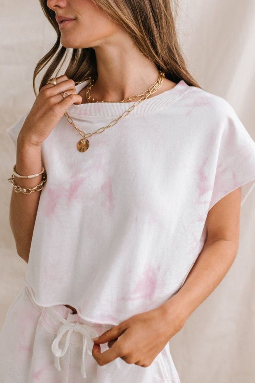 Clothing böhme | Myrah Tie Dye Top Pink